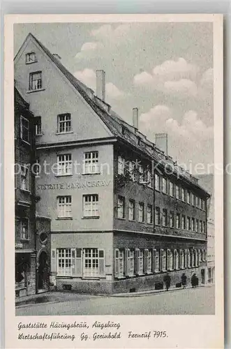 AK / Ansichtskarte Augsburg Gaststaette Haeringsbraeu  Kat. Augsburg