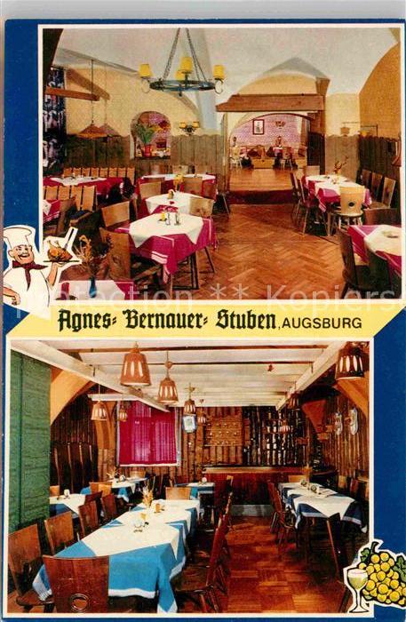 AK / Ansichtskarte Augsburg Agnes Bernauer Stuben Stadtkommandantur Kat ...