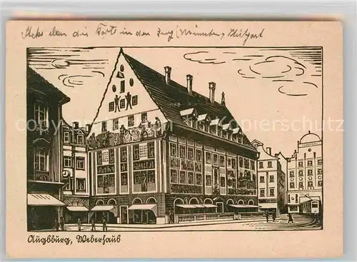 AK / Ansichtskarte Augsburg Weberhaus Kat. Augsburg