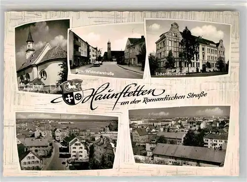 AK / Ansichtskarte Haunstetten Augsburg Muttergottes Kapelle Eichendorfschule Kat. Augsburg
