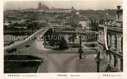 AK / Ansichtskarte Praha Prahy Prague Panorama Moldau Bruecke Prager Burg Kat. Praha