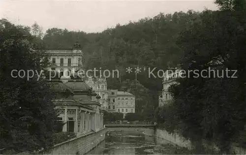 AK / Ansichtskarte Marienbad Tschechien Boehmen Partie am Fluss Kat. Marianske Lazne