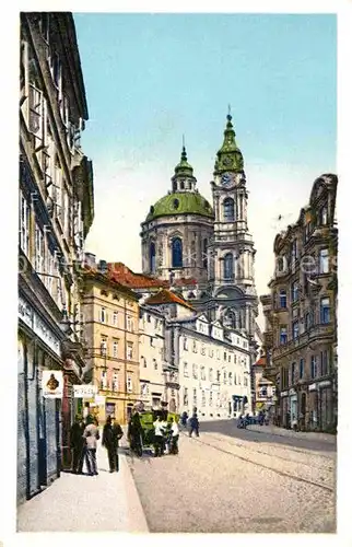 AK / Ansichtskarte Prag Prahy Prague Dienzenhofers St Niklaskirche auf der Kleinseite Kat. Praha