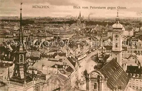 AK / Ansichtskarte Muenchen Blick vom Petersturm  Kat. Muenchen