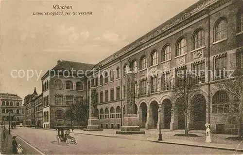 AK / Ansichtskarte Muenchen Universitaet Erweiterungsbau Kat. Muenchen