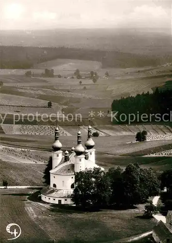 AK / Ansichtskarte Muenchenreuth Waldsassen Kappl Wallfahrtskirche Luftaufnahme Kat. Waldsassen