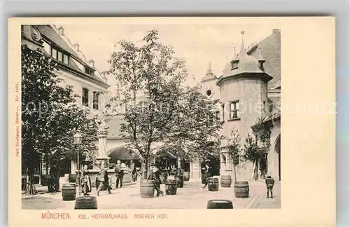 AK / Ansichtskarte Muenchen Hofbraeuhaus innerer Hof Kat. Muenchen