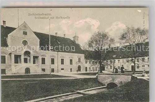 AK / Ansichtskarte Schleissheim Oberschleissheim Schlosshof Hofkapelle Kat. Oberschleissheim