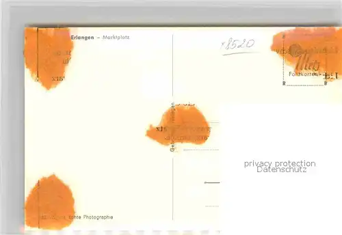 AK / Ansichtskarte Erlangen Marktplatz Kat. Erlangen