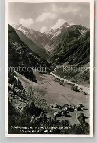 AK / Ansichtskarte Oberstdorf Spielmannsaumit Trettachspitze Kat. Oberstdorf