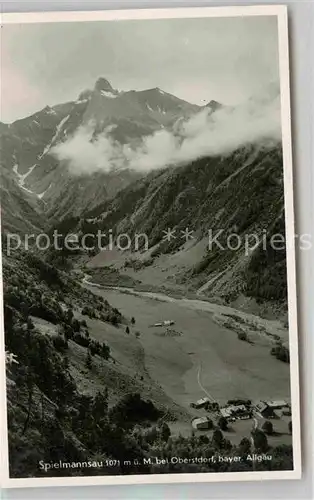 AK / Ansichtskarte Spielmannsau Panorama Kat. Oberstdorf