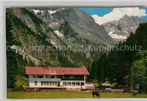 AK / Ansichtskarte Oberstdorf Oytalhaus mit Schneck und Gr Wilde Kat. Oberstdorf