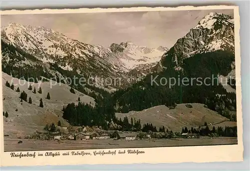 AK / Ansichtskarte Reichenbach Oberstdorf mit Nebelhorn und Rubihorn Kat. Oberstdorf