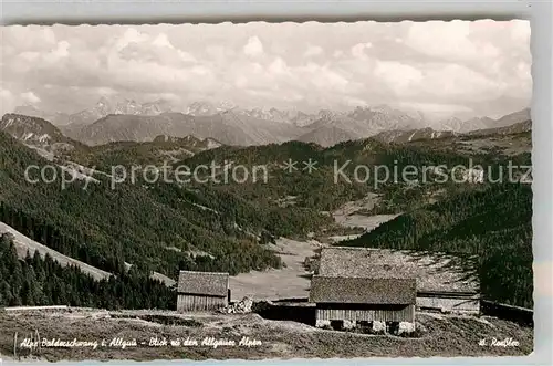 AK / Ansichtskarte Balderschwang mit Algaeuer Alpen Kat. Balderschwang