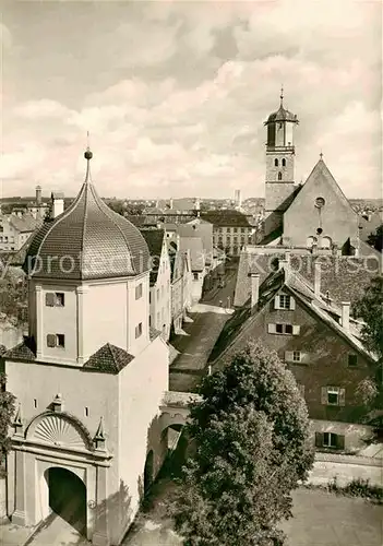 AK / Ansichtskarte Memmingen Westertor und St Martinskirche Kat. Memmingen