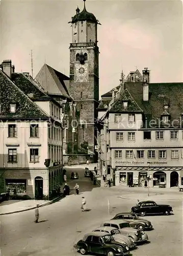 AK / Ansichtskarte Memmingen Marktplatz mit St Martinskirche Kat. Memmingen