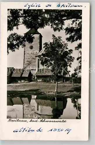 AK / Ansichtskarte Breitnau Kirche Weiher Kat. Breitnau