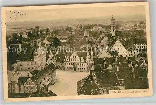 AK / Ansichtskarte Memmingen Stadtblick mit Rathaus Kat. Memmingen