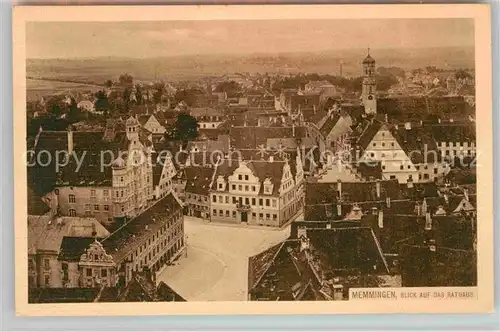 AK / Ansichtskarte Memmingen Stadtblick mit Rathaus Kat. Memmingen