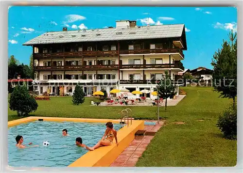 AK / Ansichtskarte Oberstdorf Hotel Garni Kappeler Haus Swimmingpool Kat. Oberstdorf