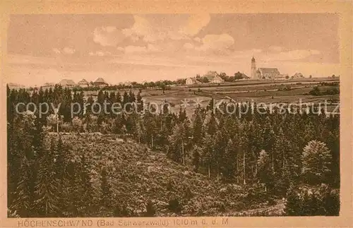 AK / Ansichtskarte Hoechenschwand Panorama Kat. Hoechenschwand