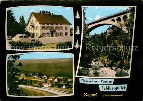 AK / Ansichtskarte Kappel Freiburg Breisgau Gasthaus Pension Feldbergblick Viadukt Kat. Freiburg im Breisgau