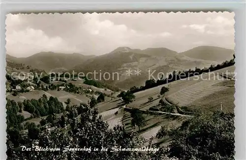 AK / Ansichtskarte Schoenau Schwarzwald Blick vom Sonnenhof Kat. Schoenau im Schwarzwald