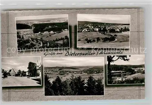 AK / Ansichtskarte Dietersweiler Panorama Teilansichten Kat. Freudenstadt