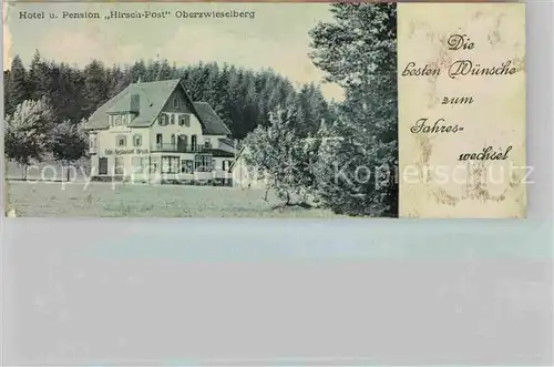 AK / Ansichtskarte Zwieselberg Freudenstadt Hotel Pension Hirsch Post Kat. Freudenstadt