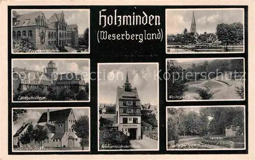 AK / Ansichtskarte Holzminden Weser Jugendherberge Weihestelle Reichspraesidenten Haus Kat. Holzminden