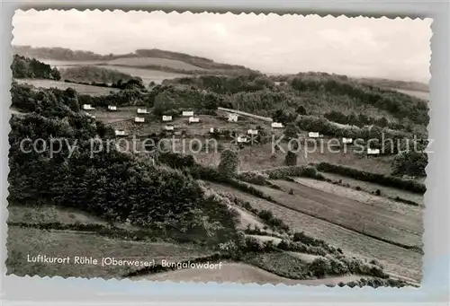 AK / Ansichtskarte Ruehle Oberweser Bungalowdorf Kat. Bodenwerder