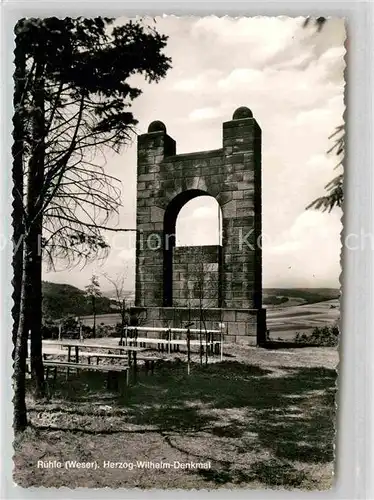 AK / Ansichtskarte Ruehle Oberweser Herzog Wilhelm Denkmal Kat. Bodenwerder