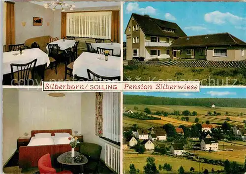 AK / Ansichtskarte Silberborn Pension Silberwiese Touristikkarte Kat. Holzminden