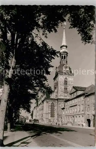 AK / Ansichtskarte Wolfenbuettel Stadtbad mit Kirche Kat. Wolfenbuettel