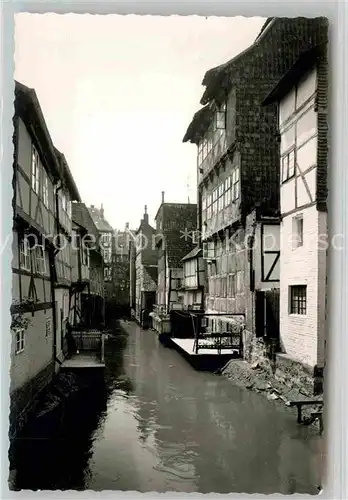 AK / Ansichtskarte Wolfenbuettel Fachwerkhaeuser am Kanal Kat. Wolfenbuettel