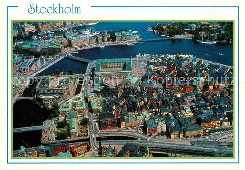 AK / Ansichtskarte Stockholm Fliegeraufnahme Kat. Stockholm