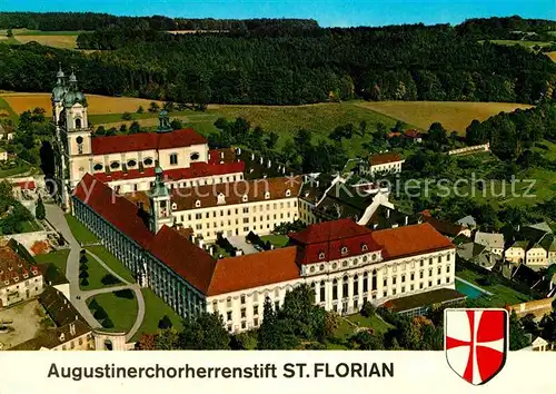 AK / Ansichtskarte St Florian Augustinerchorherrenstift Fliegeraufnahme Kat. Oesterreich