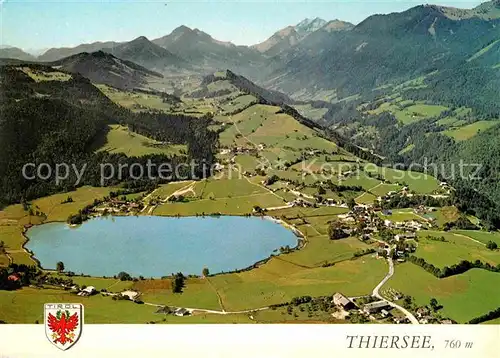 AK / Ansichtskarte Thiersee Fliegeraufnahme mit Mitterland und Hinterthiersee Kat. Thiersee