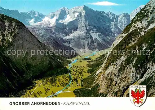 AK / Ansichtskarte Grosser Ahornboden Fliegeraufnahme mit Karwendel 