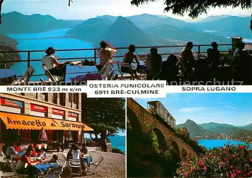 AK / Ansichtskarte Bre Culmine Osteria Funicolare da Silvano Monte Bre Sopra Lugano