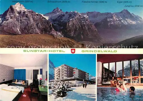 AK / Ansichtskarte Grindelwald Panorama Sunstar Hotel Zimmer Hallenbad Kat. Grindelwald