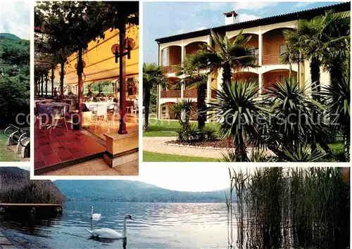 AK / Ansichtskarte Caslano Lago di Lugano Hotel Parcolago Details