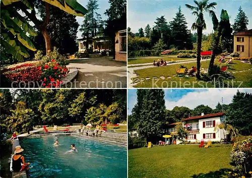 AK / Ansichtskarte Lugano TI Jugendferienheim Lugano Crocifisso Schwimmbad Park Kat. Lugano