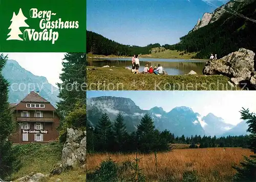 AK / Ansichtskarte Voralpsee Berggasthaus Voralk Gamperfiner Hochmoor Kat. Grabs