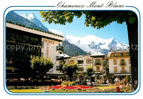AK / Ansichtskarte Chamonix Echappee sur le Mont Blanc depuis le centre de la ville Kat. Chamonix Mont Blanc