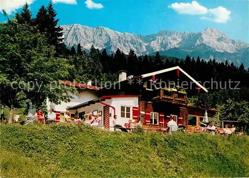 AK / Ansichtskarte Garmisch Partenkirchen Bergwirtschaft Gamshuette Kat. Garmisch Partenkirchen