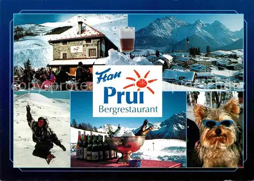 AK / Ansichtskarte Ftan Bergrestaurant Prui Kat. Ftan