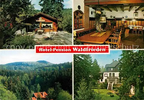 AK / Ansichtskarte Bad Sachsa Harz Hotel Waldfrieden Kat. Bad Sachsa