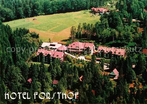 AK / Ansichtskarte Sasbachwalden Fliegeraufnahme Hotel Forsthof Kat. Sasbachwalden