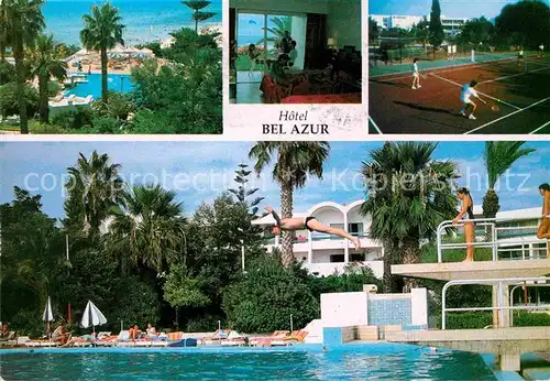 AK / Ansichtskarte Hammamet Hotel Bel Azur Pool Tennisplatz Zimmer Kat. Tunesien